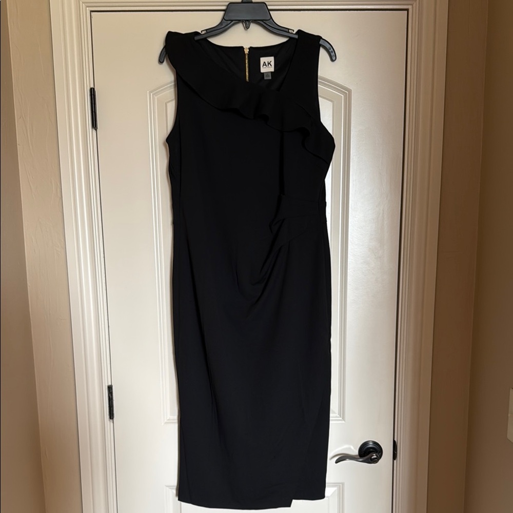Anne Klein Black Asymmetrical Dress